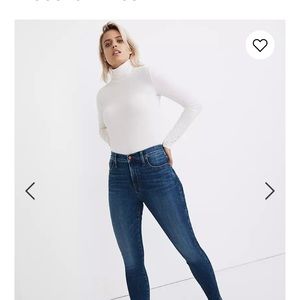 Madewell 10” High-Rise Skinny w/ Raw Hem Size 28